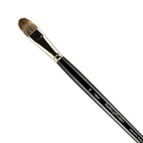 Creative Mark Hamburg Premiere Professional Oil Painting Brushes - Filbert #18 Oil Paint Brush - Handmade in Germany, Natural & Synthetic Hair Blend, Long Triple-Lacquered Birch Handle