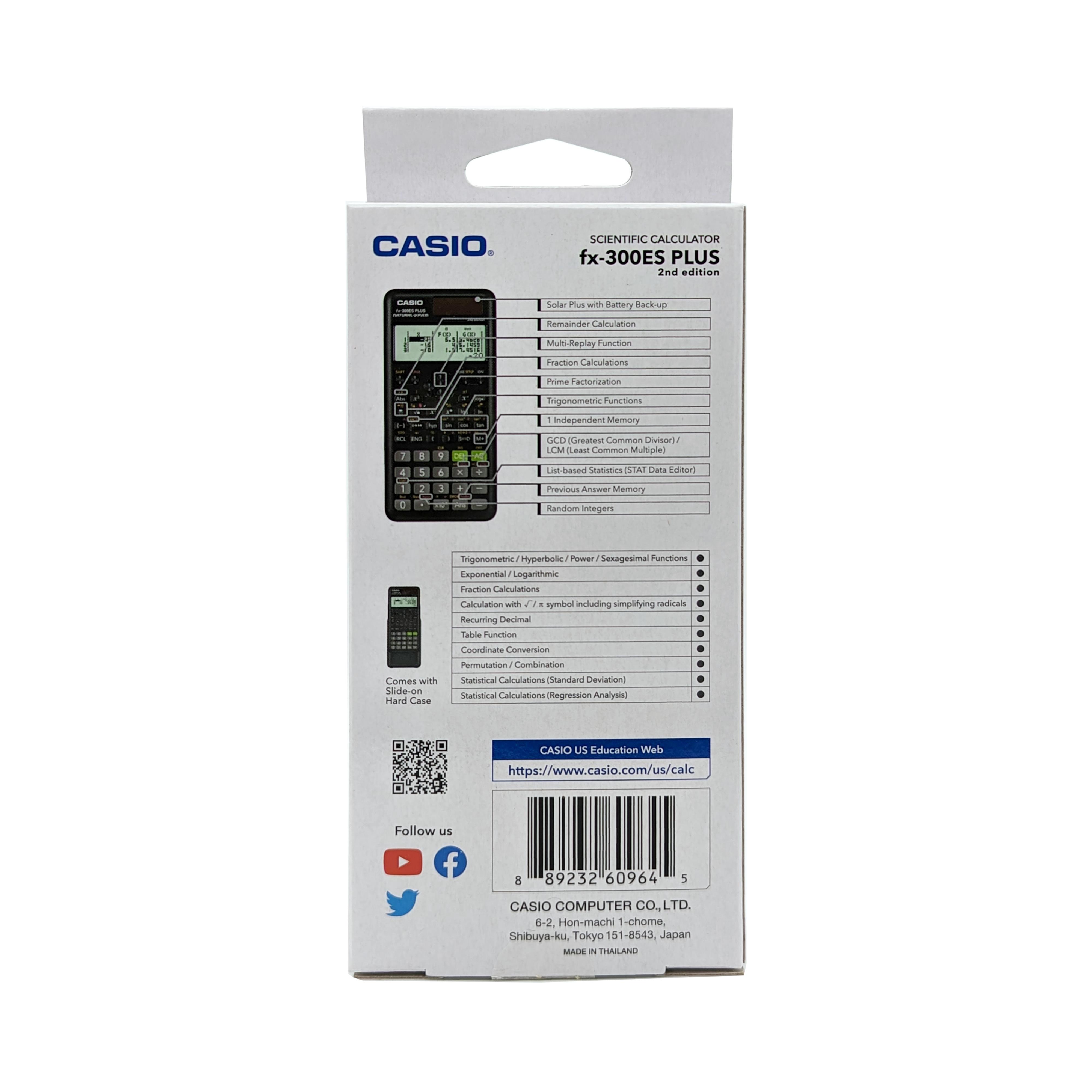 Casio FX-300ESPLUS2 Scientific Calculator, Natural Display photo 3