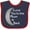 Navy and Red, variant on Inktastic I Love You to the Moon & Back. Boys or Girls Baby Bib