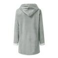 thumbnail image 4 of Mid Length Jacket For Women Soft Outerwear Cozy Lined Winter Coat Warm Thick Casual Fashion Loose Fit Comfortable Daily Wear, 4 of 5
