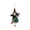 A, variant on HohaskiHalloween Witch Broom Bell Pendant,Spooky Ceiling Hanging Decor For Haunted House Party And Gothic Home Decoration