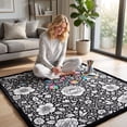 thumbnail image 4 of DIY Coloring Blanket, 50"x60" Vintage Peony Flower DIY Coloring Throw Blanket, Washable Velvet Blanket, Relaxing Art Hobby Blanket for Teens and Adults, 4 of 5