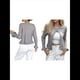 thumbnail image 3 of Suéteres Tipo Cárdigan con Botones para Mujer, Ligeros, de Larga, Cuello Redondo, de Punto, de Verano, con Abertura Frontal Gris M, 3 of 7