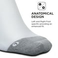 thumbnail image 3 of Feetures Elite Max Cushion No Show Tab Ankle Socks - Sport Sock with Targeted Compression - White, L (1 Pair), 3 of 6