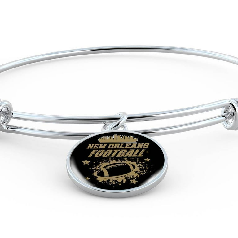 New Orleans Fan Sports Football Circle Bracelet Bangle - Walmart.com