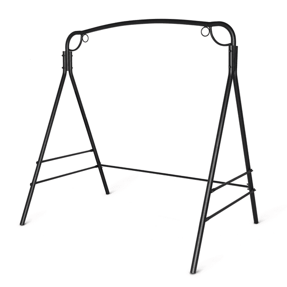 VINGLI Upgraded Metal Porch Swing Stand, Heavy Duty 660 LBS Weight Capacity for Outdoors, Black
