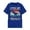Blue, variant on Womens Athletic Tops Graphic Print Short Sleeve T Shirt Casual Crew Neck Tee Soft Everyday Basic Top for Women Red XL