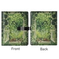 thumbnail image 2 of Leather Planner Leather Notebook Notebook Journal Binder Design Pen Pocket Design Convenient for Storage Lush Garden Hearts, 2 of 6