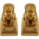 thumbnail image 5 of ColoMX 2 piezas Estatuas de león esculturas de león de resina animales figuras de escritorio adornos de león, 5 of 7