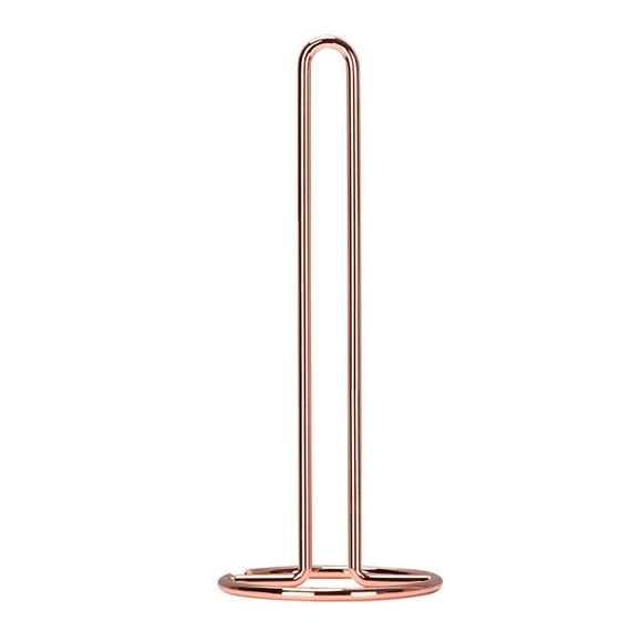 Toilet Paper, Stand Tissue Holder, Toilet Roll Paper Stand with Shelf, Bath Paper Organizer Free Standing Tissue Paper Dispenser Floor Paper Roll Holder for Bathroom Rose Gold