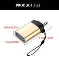 thumbnail image 5 of Compactly Metal USB C To USB3.0 Adapter With OTG Functionality For Connecting Flash Drive Mouse And Charger On Travel, 5 of 13