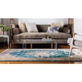 thumbnail image 4 of Unique Loom Color Bordered Traditional Area Rugs, Blue, 4 of 6