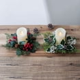 thumbnail image 5 of asddcavvf Christmas Tree Decoration Candle Aromatherapy Candlestick Wreath Ring Home Tabletop Table Layout Non Christmas Winter Wreaths Christmas Wreaths for Decorating Wreath Hanger for Front Door un, 5 of 5