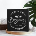 thumbnail image 4 of Zomyto 7"x7" Great s New Home Gift Ideas Great New Home Decor Rustic Home Accessories Decor New Home New Beginning New Memories Wooden Box, 4 of 5