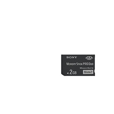 Sony - Flash memory card - 2 GB - Memory Stick PRO Duo Mark2 - for Handycam DCR-DVD308, DVD408, HC48, HC96, SR200, SR300, SR62, SR82; a DSLR-A100