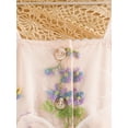 thumbnail image 6 of vera natura Baby Girl Princess Dress Sleeveless Floral Embroidery Tulle Dress Toddler Party Dress, 6 of 9