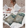 thumbnail image 4 of Watercolor Marine Ocean Life Seahorse Outdoor Pillow Covers Set of 2,Decorative Waterproof Throw Pillow Case,Vintage Nautical Map Back Cotton Linen Soft Cozy Cushion Pillowcases, 4 of 7