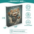 thumbnail image 4 of ALAZA Cute Tiger 3 Ring Binder 1.5 Inch Three Ring Office Binders w/ clipboard & 3 pockets, Hold 200 Sheets, 1 pc, 4 of 7