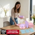 thumbnail image 6 of Exquisite Easter Disposable Plastic Party Plates and Dinnerware Combo Set 350 Piece, 6 of 14