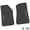 Black w/ Silver Insert, variant on Flextread Floor Mats for 20-24 Jeep Gladiator - Mopar Licensed Factory Fit - Rugged Woods Camouflage w/ Pink Gladiator Insert - 100% Made in USA