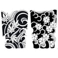 thumbnail image 2 of Cuadros Decorativos 2 piezas brazo tatuaje pegatina cuerpo arte Animal tatuaje pegatinas impermeable para hombres mujeres Wdftyju  embutido en tela, 2 of 4
