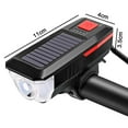 thumbnail image 5 of Juego de bocina y luz de bicicleta con energía solar para bicicleta recargable por USB H BRILLAR  Rojo Verde, 5 of 5