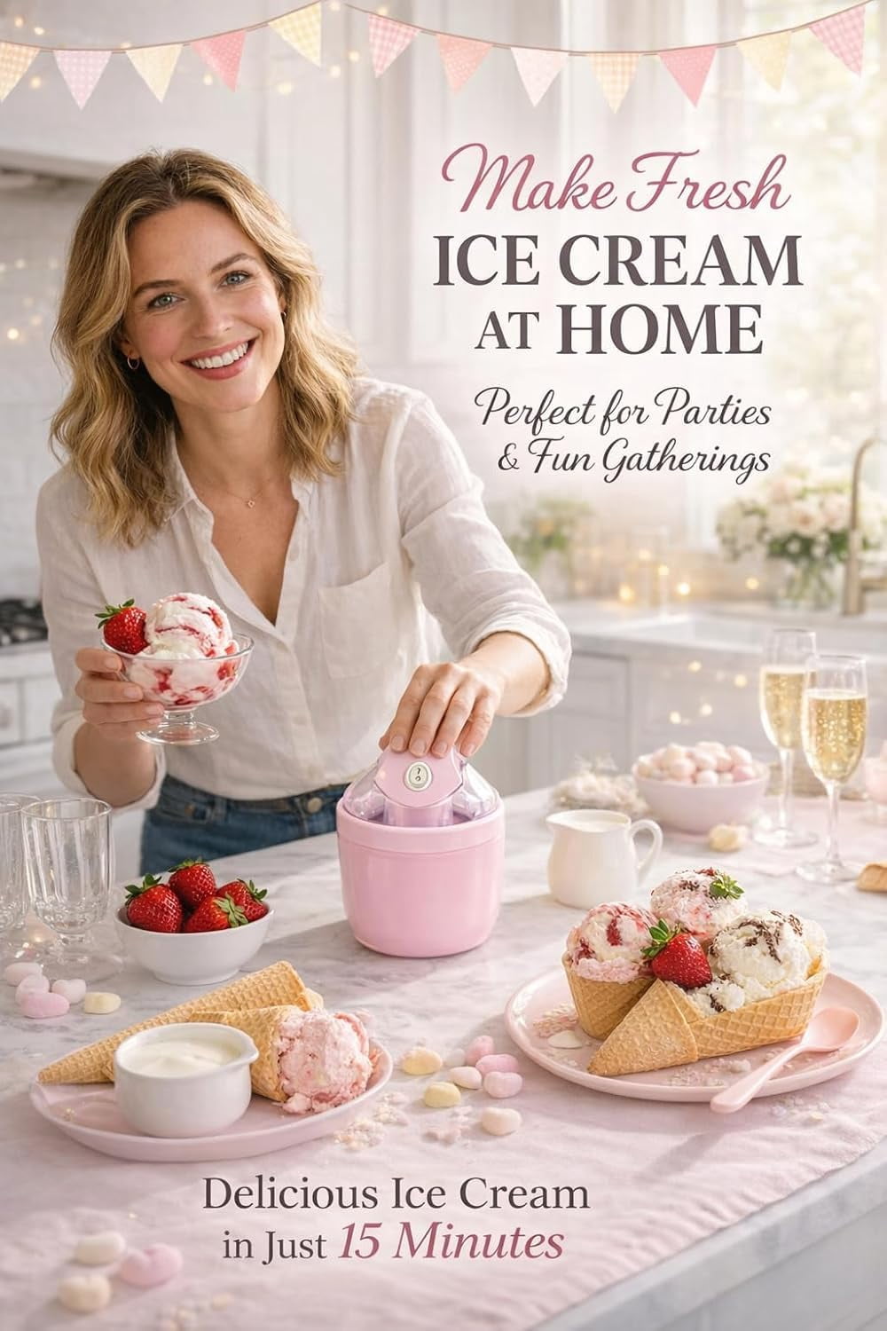 Mini Ice Cream Maker For Home, Ice Cream Maker Freezing Mug,Frozen Yogurt,Personal Compact Ice Cream Maker For Family,Party, Dorms
