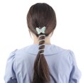 thumbnail image 2 of 1 Pc Fashion Butterfly Telephone Wire Hair Bands for Women 3.94"x2.17" Green, 2 of 5