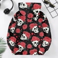 thumbnail image 5 of Grblisyd Halloween Girls Oversized Hoodies Skeleton Floral Print Pullover Sweatshirts Kids Fashion Casual Outfits Fall Winter Clothes, 5 of 5