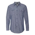 thumbnail image 1 of Camisa de cambray de manga larga Burnside.B8255 - XXX-Large - Denim claro BURNSIDE 8255, 1 of 1