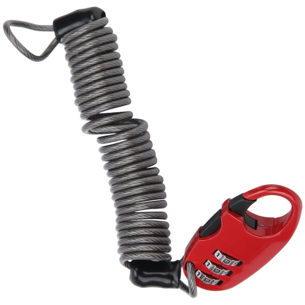 Candado de cable para bicicleta, candado de cable para casco de bicicleta, equipo de ciclismo, candado con contraseña para casco, materiales ecológicos