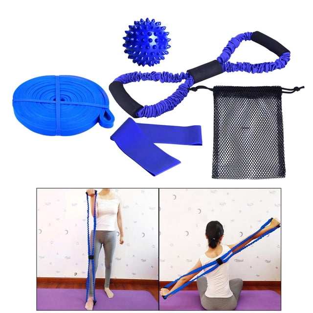 5 piezas de resistencia Látex Banda elástica Gimnasio Entrenamiento 5 piezas con bolsa de malla shamjiam bandas elásticas