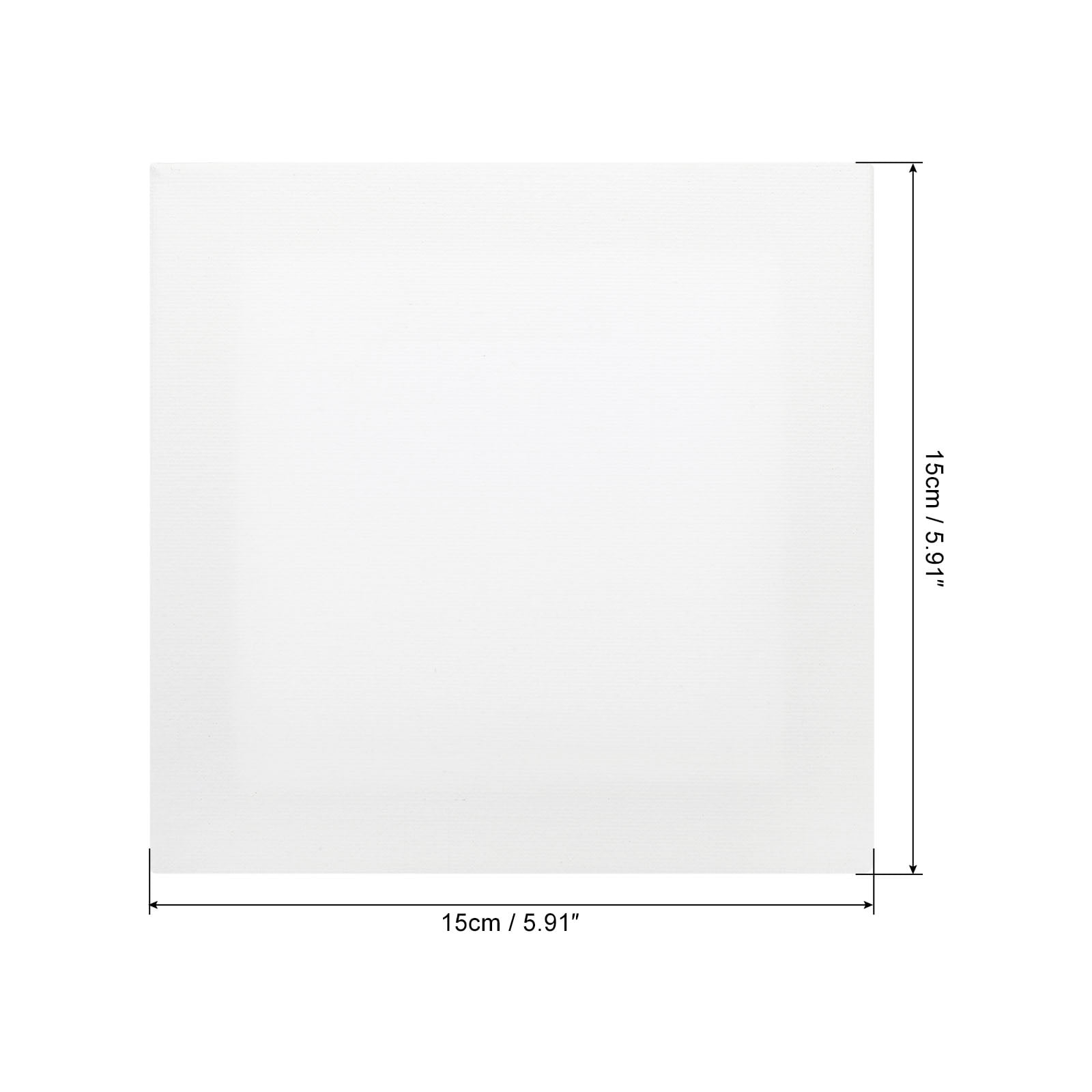 Uxcell Painting Canvas Panels, 3 Pack 4x4 inch Rectangle Wood Frame Blank Art Board Panels, White