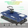 thumbnail image 4 of Compatible for Moto G Stylus 2021 Case with HD Screen Protector, [Military-Grade] Magnetic Ring Holder Kickstand Shockproof Protective Phone Case for Motorola Moto G Stylus 2021, Blue, 4 of 13