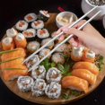 thumbnail image 4 of Stainless Steel Chopsticks for Eating Food Portable Reusable Silver Set, 4 of 5