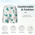 thumbnail image 3 of Balery Turtles And Seahorses Mens Swim Trunks Swim Shorts for Men Quick Dry Inseam Beach Shorts with Compression Liner Pocket-Medium, 3 of 9