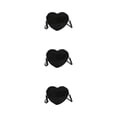thumbnail image 1 of Bolso bandolera Qarigey de PU vintage negro en forma de corazón, 1 of 6