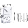thumbnail image 2 of 30 Pcs Glass Window Retainer Clips Kit, Transparent Mirror Fixing Clips Glass Door Holder Cabinet Panel Bracket with Screws for Fixing Glass,B, 2 of 7