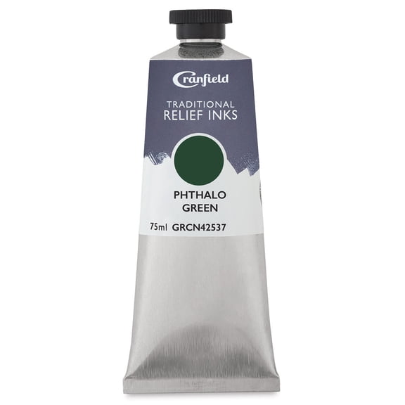 Cranfield Traditional Relief Ink - Phthalo Green, 75 ml