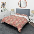 thumbnail image 3 of Designart 'Handdrawn Colorful Houses' Mid-Century Modern Duvet Cover Set, 3 of 4