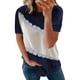 thumbnail image 1 of Puntoco Mujer Casual O-Cuello Tie-Dye Sudadera Suelta Suave Manga Corta Pullover tops Puntoco Puntoco-6492, 1 of 1