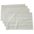 thumbnail image 5 of Saro Lifestyle Stitched Line Table Mats (Set of 4) Aqua, 5 of 5