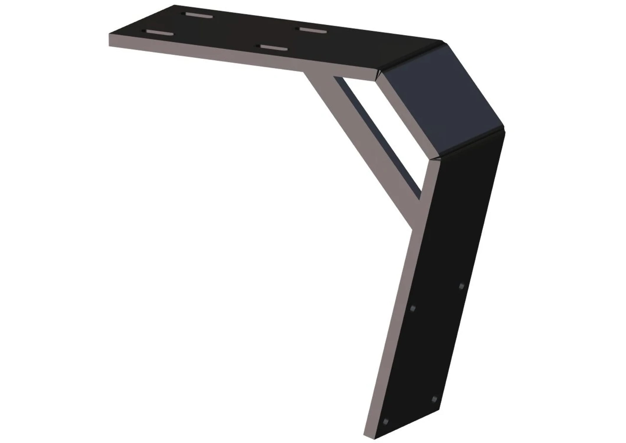 PowerPole Deck Mount ShortLong 8aft11drop (Black)