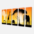 thumbnail image 2 of African Wildlife Panorama - African Canvas Art Print, 2 of 3
