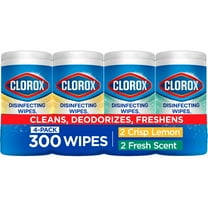 Clorox Bleach-Free Disinfecting and Cleaning Wipes, 75 Count Each, 4 Pack