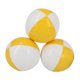 thumbnail image 1 of 3 pelotas de malabarismo con bolsa de almacenamiento, pelota suave para lanzar con las manos, juguetes para hacer malabarismos. Amarillo blanco, 1 of 9