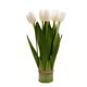 thumbnail image 1 of Planta en maceta Interior flor falsa Tianshan tulipán 12 cabezas color Blanco, 1 of 14