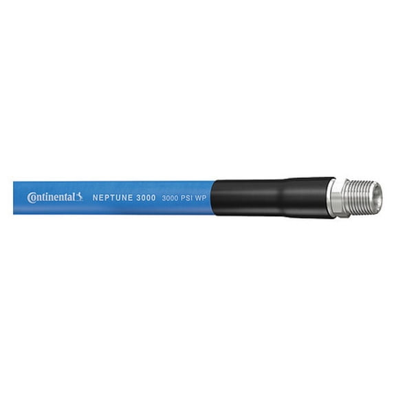 CONTINENTAL 20023677 Pressure Washer Hose,1/4" ID x 25 ft.