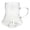 Clear1, variant on FSAGAE Ghost Face Glass Cup with 3D Handle Novelty Drinking Glass for Halloween Party Spooky Decor Clear