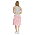 thumbnail image 5 of Women's Spring Bunch of Fresh Flowers A-line Printed Skirt Casual Wear, 2XL, White Pink Pale Green, by Ambesonne, 5 of 6